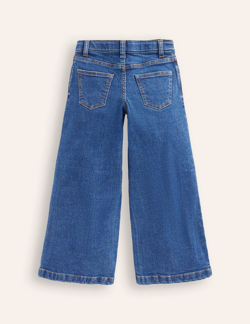 Boden Wide Leg Pants - Mid Vintage Blue