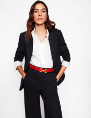 Boden Marylebone Ponte Blazer - Black