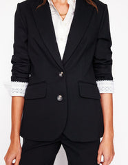 Boden Marylebone Ponte Blazer - Black