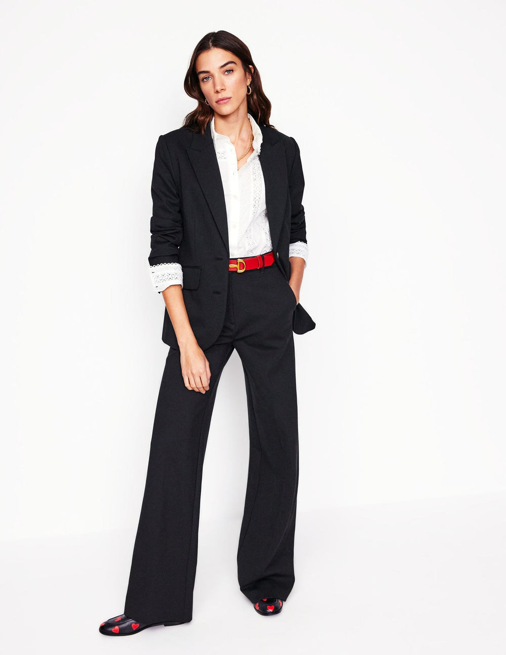 Boden Marylebone Ponte Blazer - Black