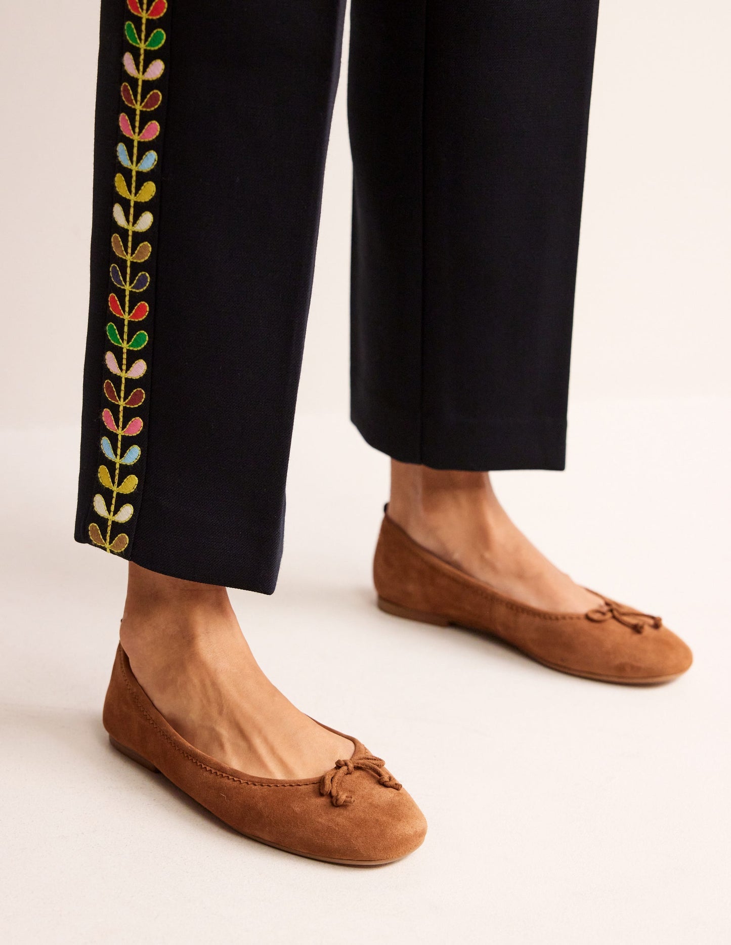 Boden Kitty Flexi Sole Ballet Flats - Ginger Snap Suede