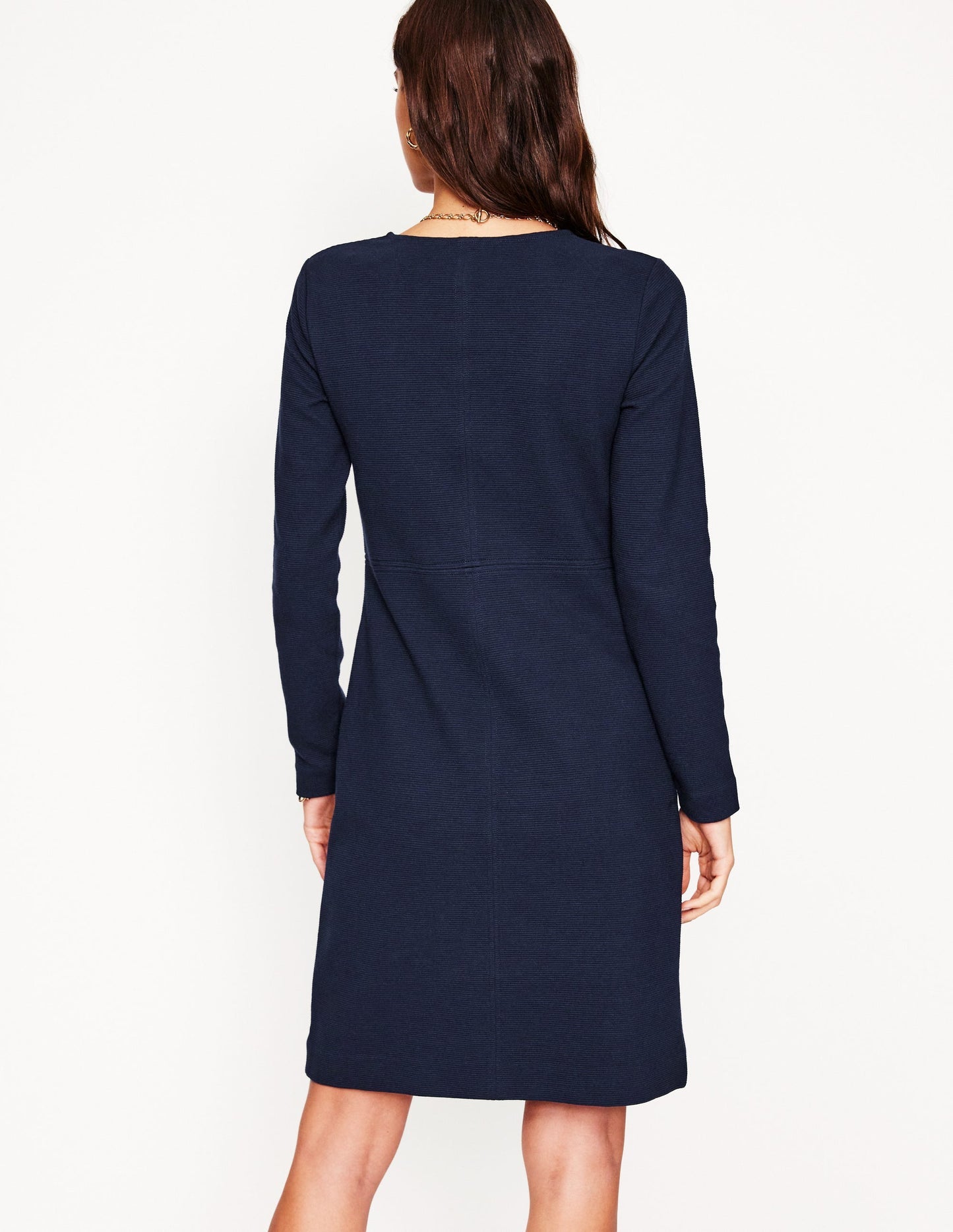 Boden Cornelia Ottoman Dress - Navy