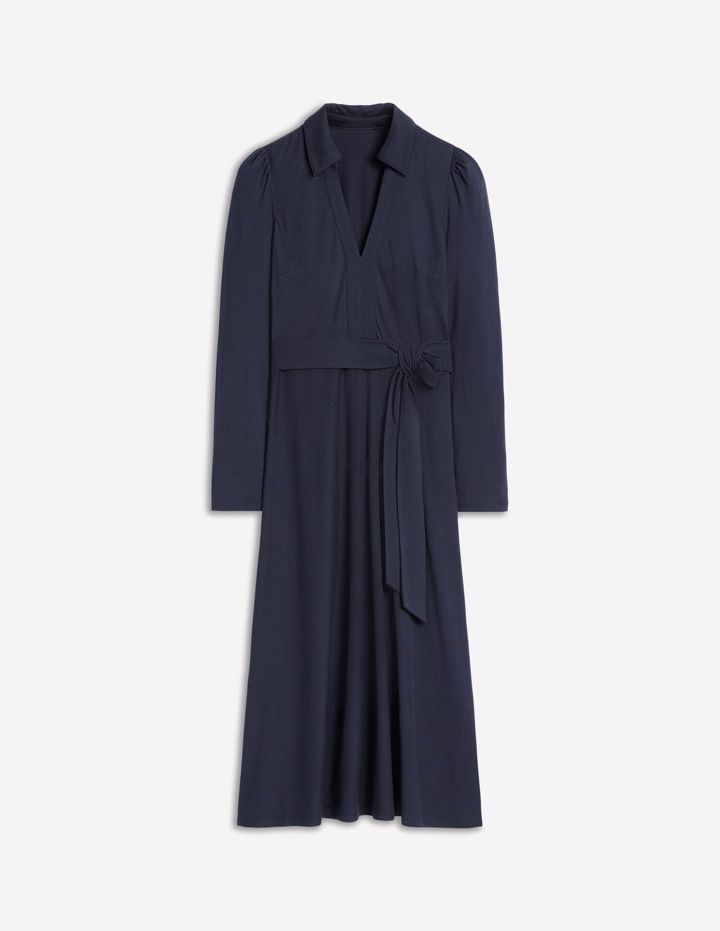 Boden Imogen Collared Jersey Dress - Navy