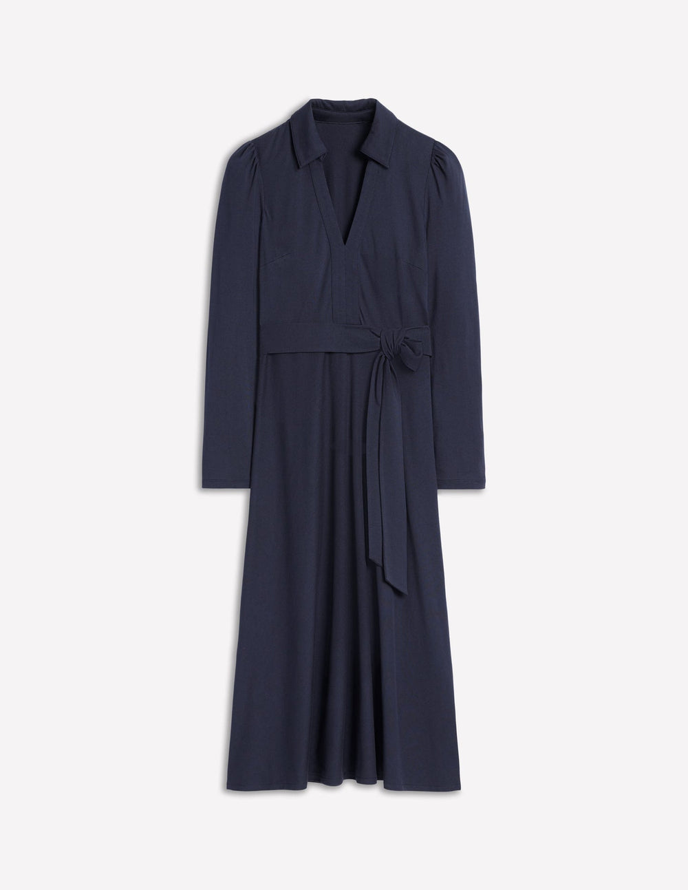 Boden Imogen Collared Jersey Dress - Navy