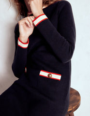 Boden Holly Knitted Shift Dress - Navy