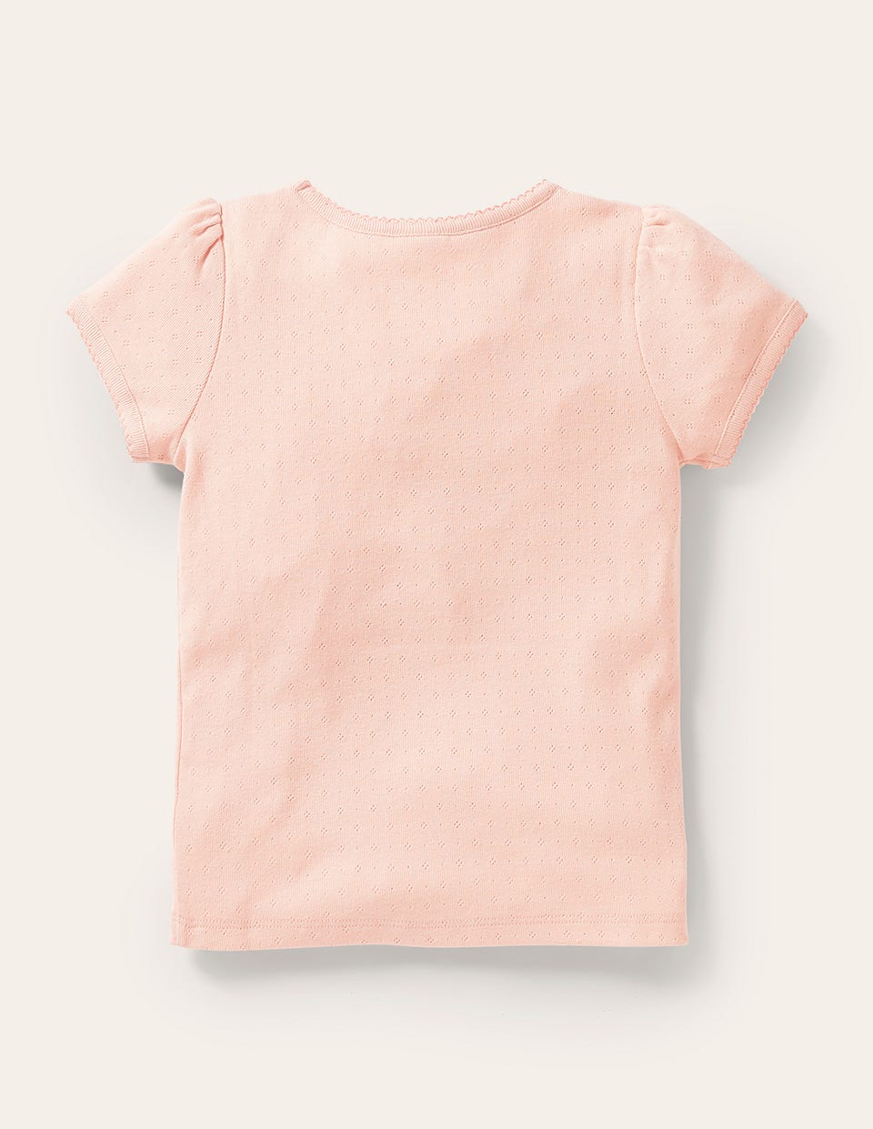 Boden Short Sleeve Pointelle Top - Provence Dusty Pink