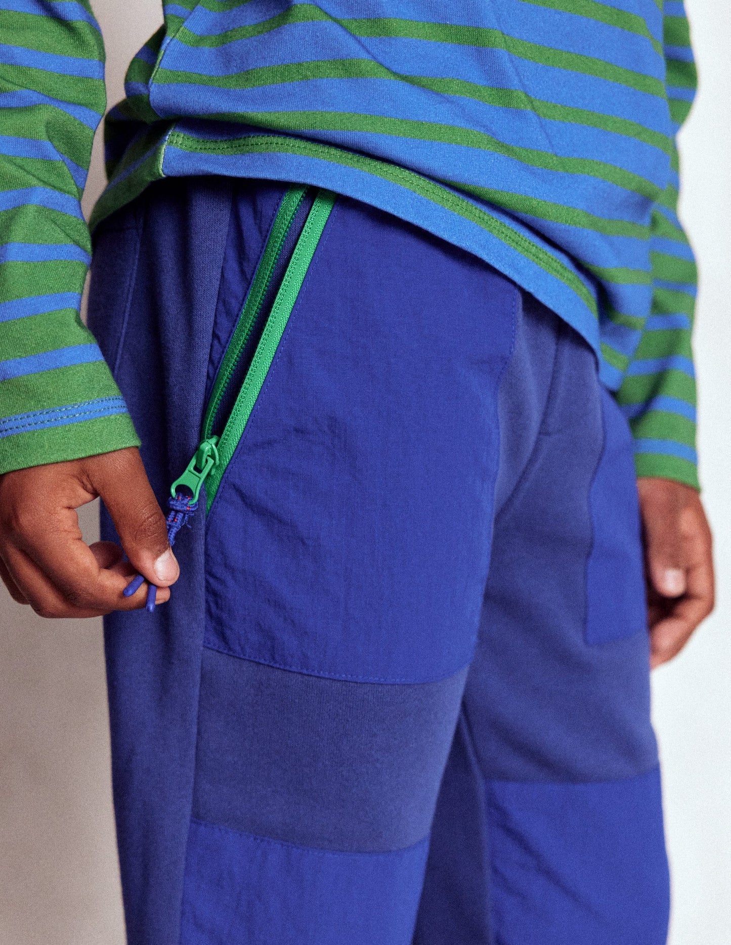 Boden Warrior Knee Joggers - Medieval Blue