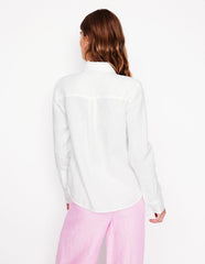 Boden Sienna Linen Shirt - White