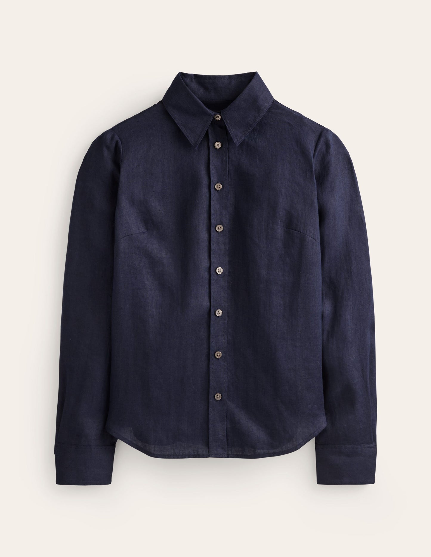 Boden Sienna Linen Shirt - Navy