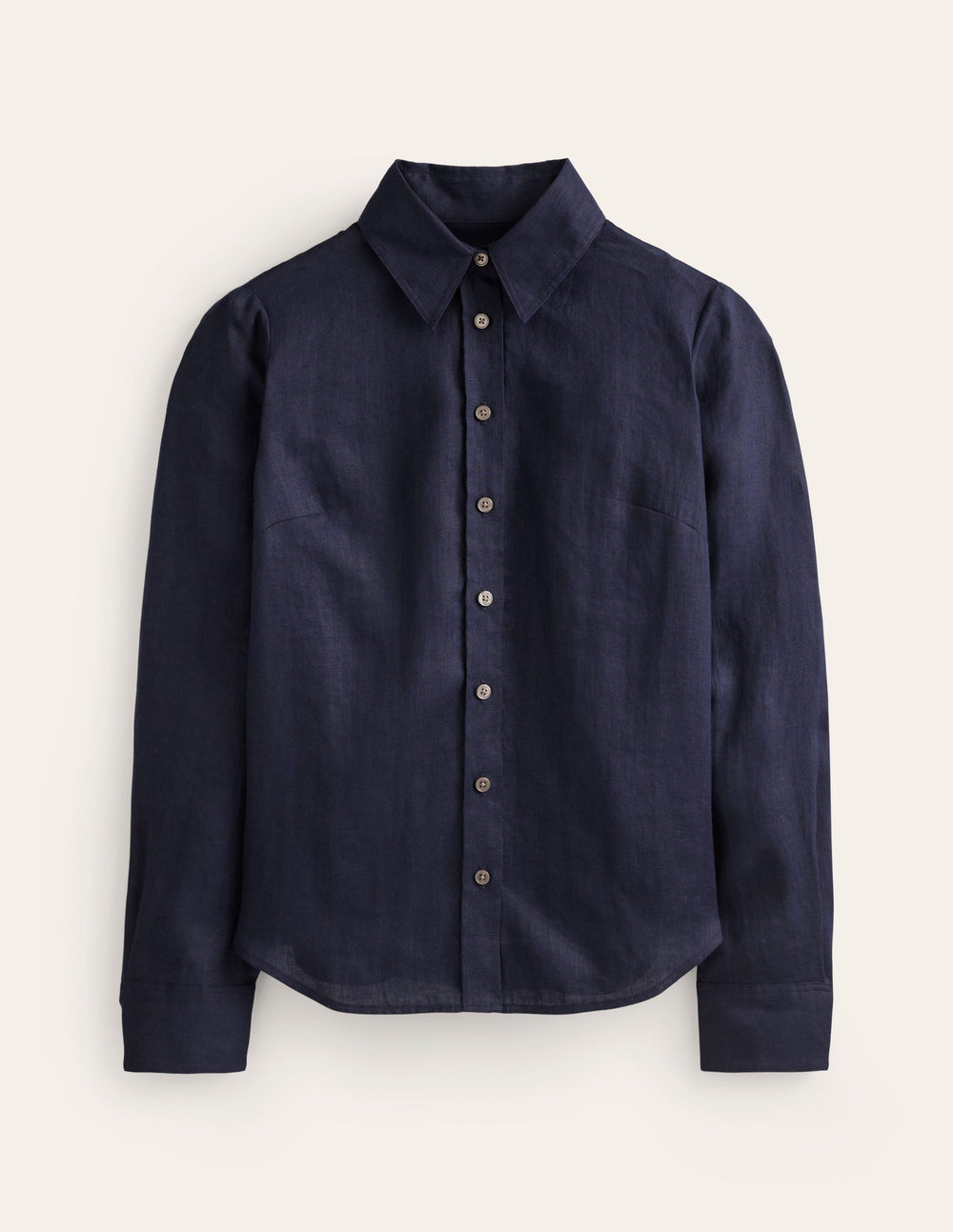 Boden Sienna Linen Shirt - Navy