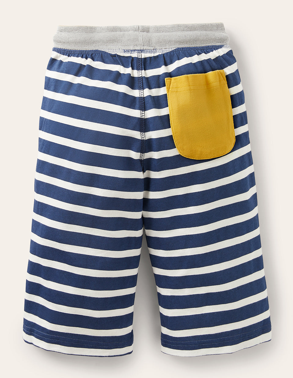 Boden Jersey Baggies - College Navy and Ivory