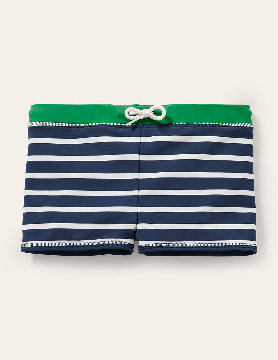 Boden Swim Trunks - Navy Blue/White