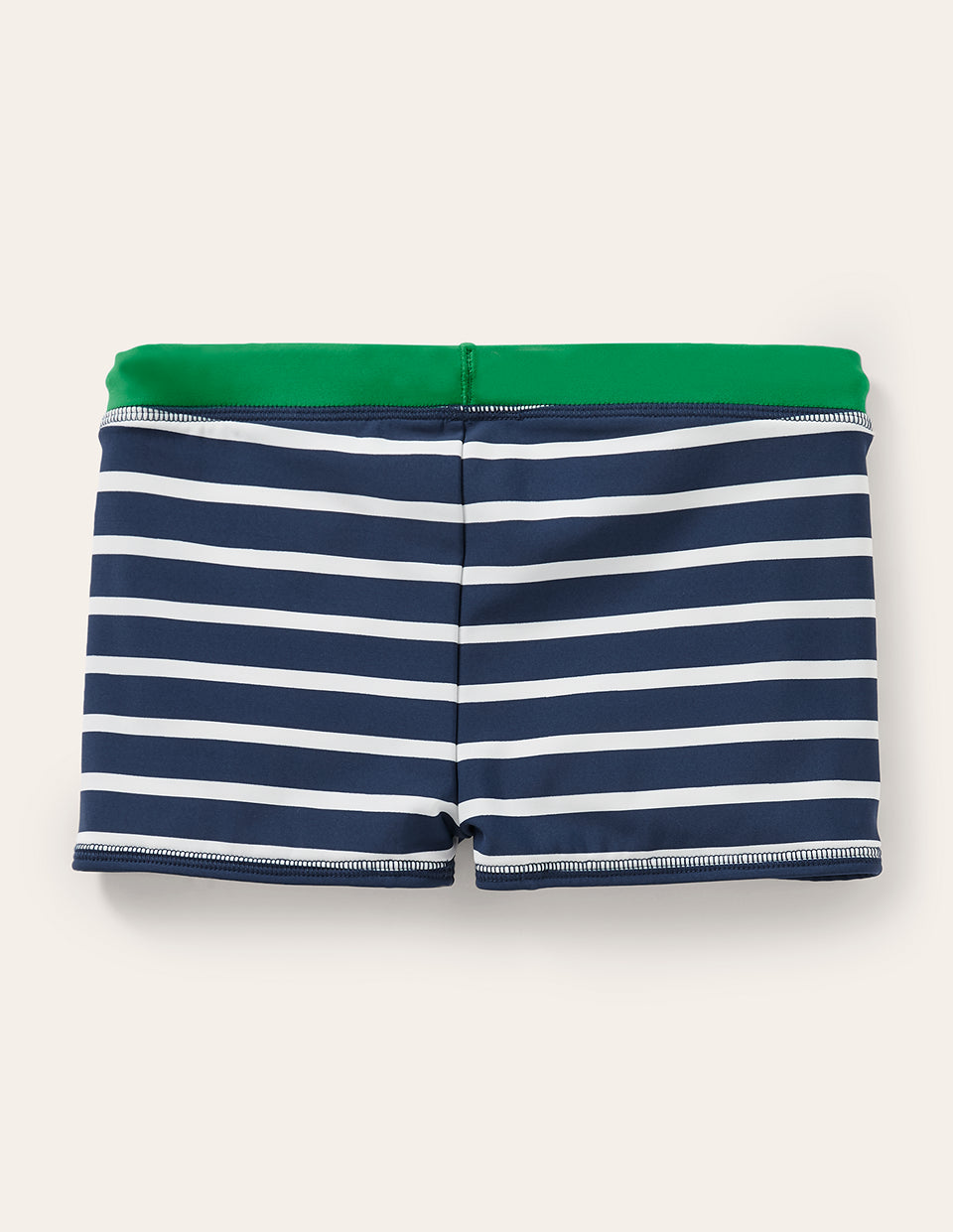 Boden Swim Trunks - Navy Blue/White