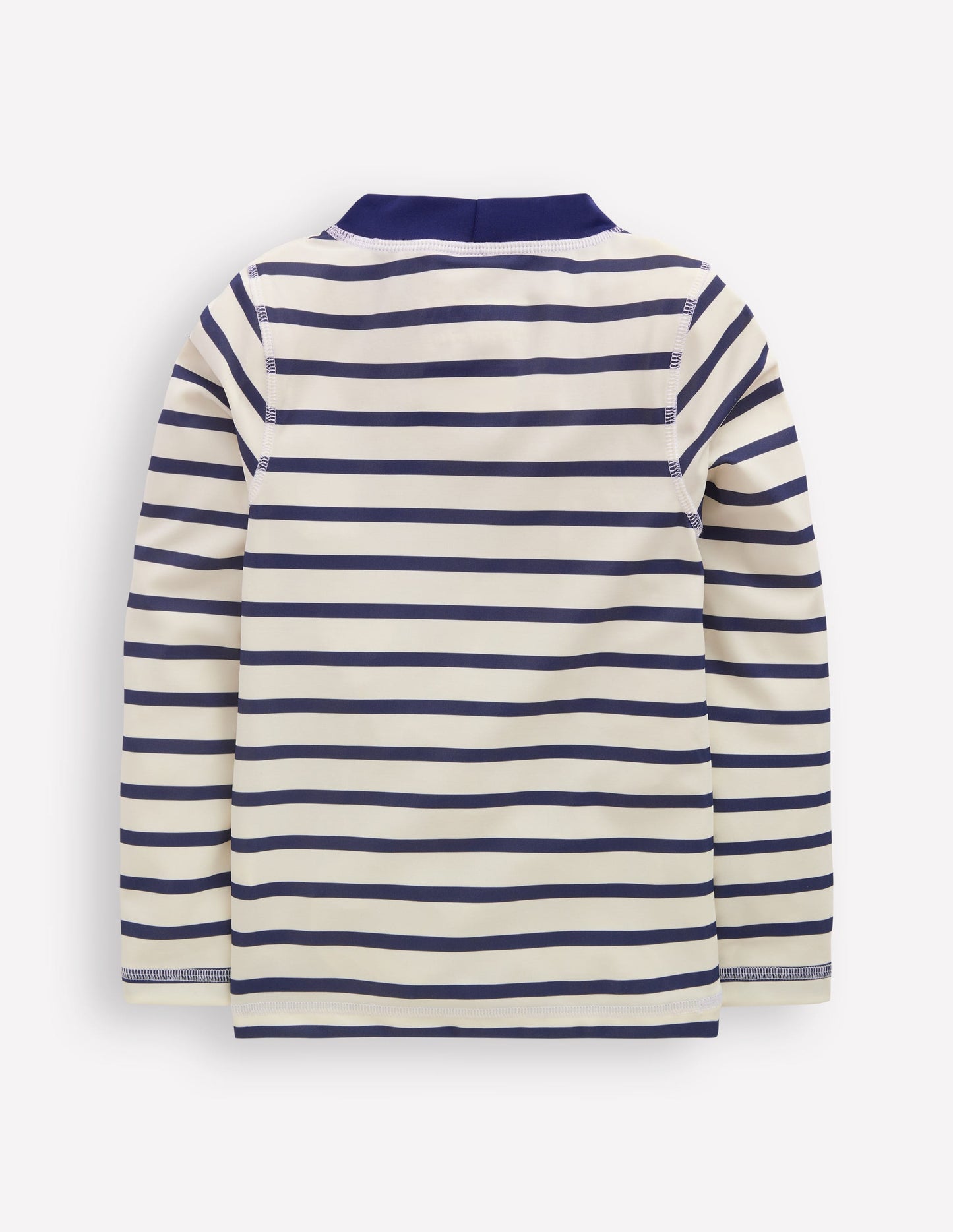 Boden Sun Safe Breton Rash Vest - College Navy/ Ivory Stripe