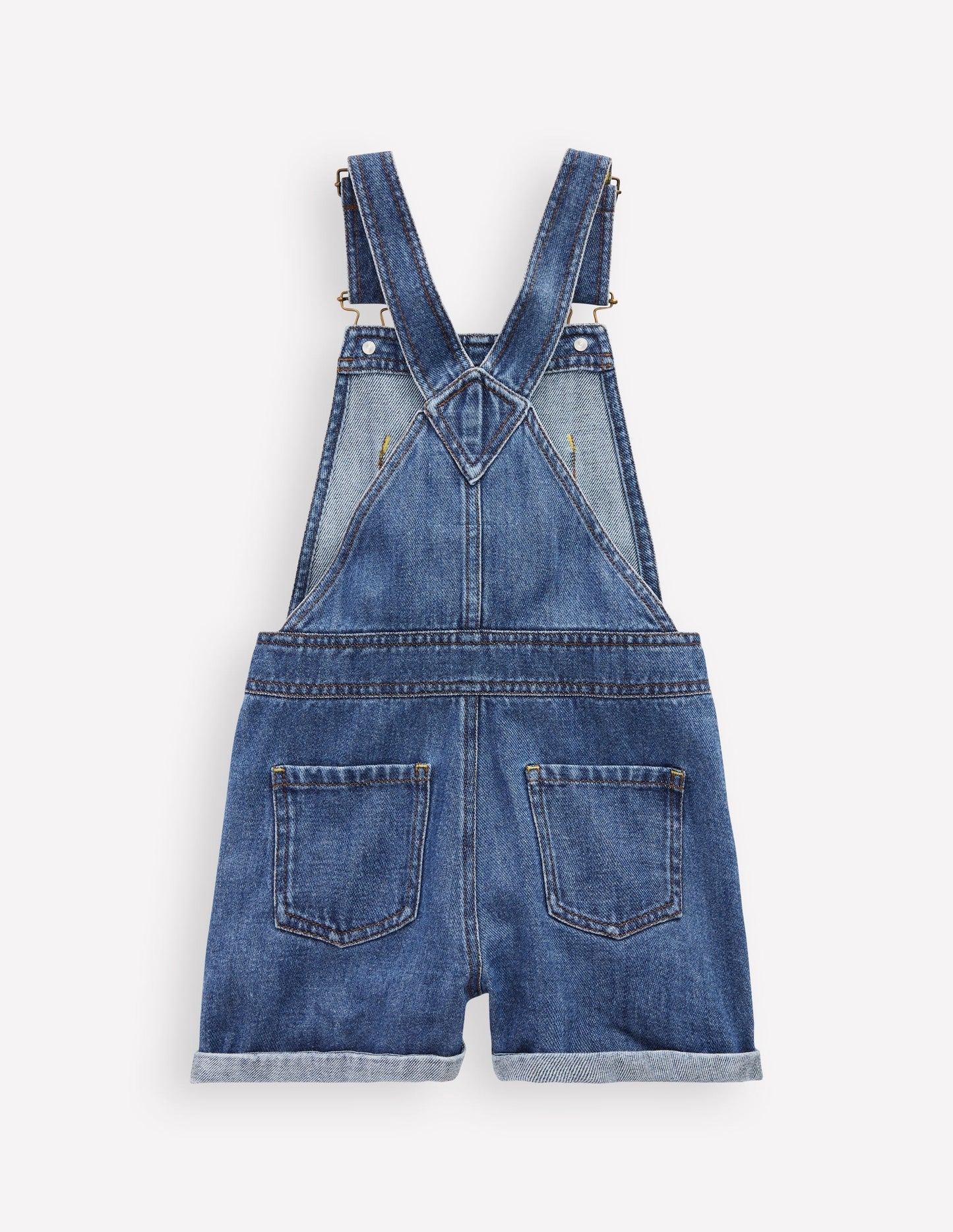Boden Heart Pocket Short Overalls - Vintage Embroidered Daisy