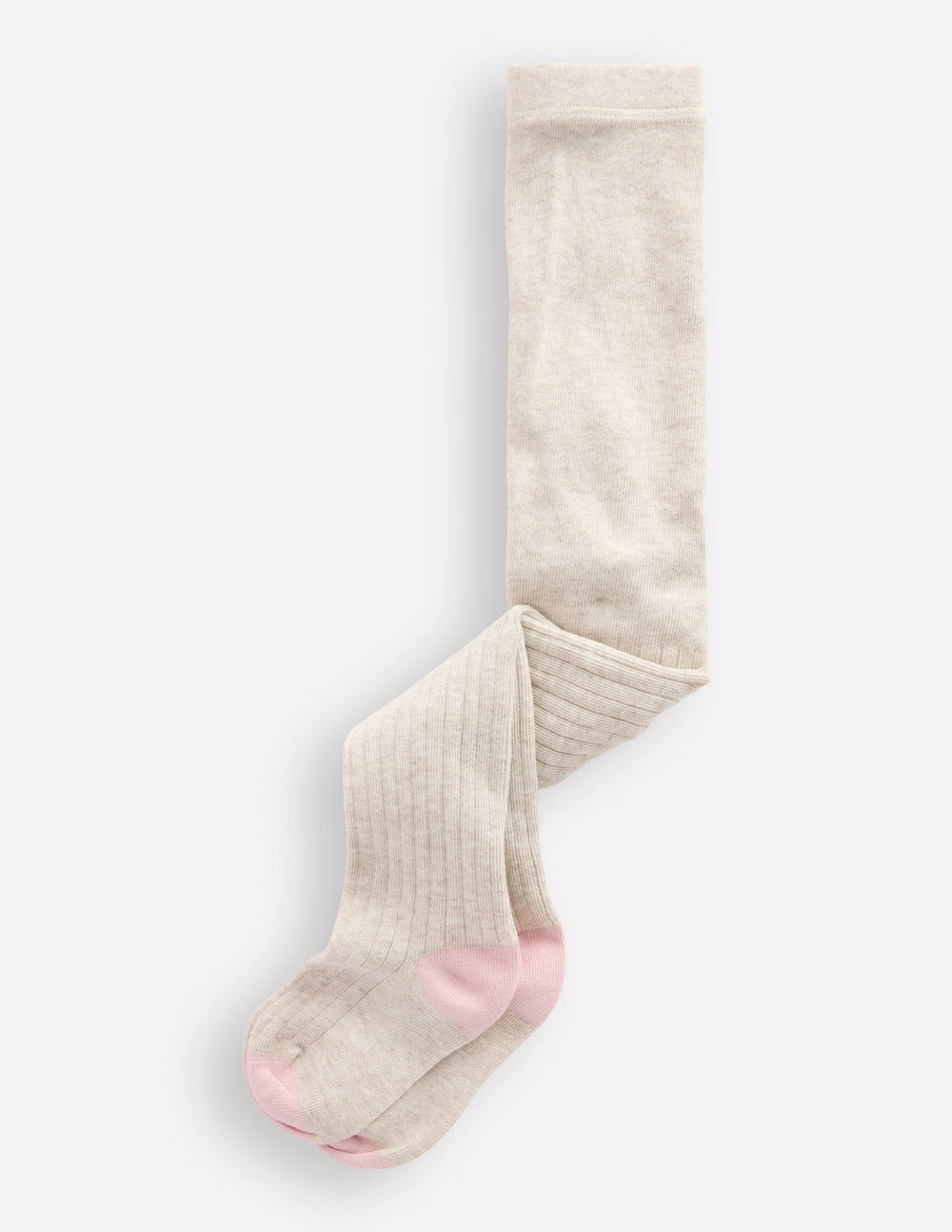 Boden Baby Ribbed Tights - Oatmeal