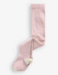 Boden Baby Ribbed Tights - Pink