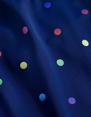 Boden Cross - back Tankini Top - Navy Rainbow Confetti Spot