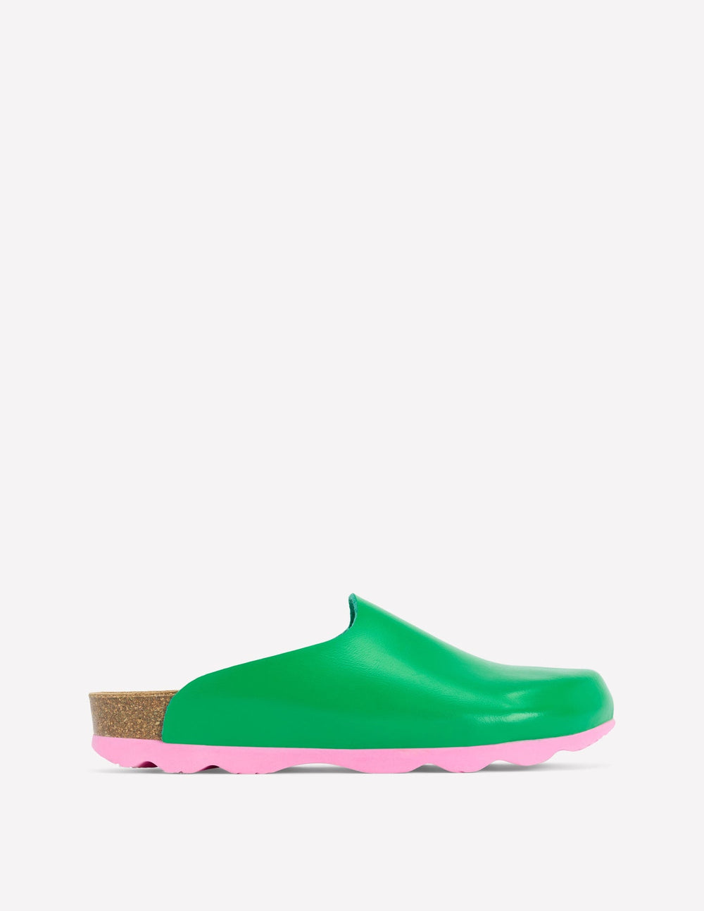 Boden Lyla Colour Block Clogs - Rich Emerald