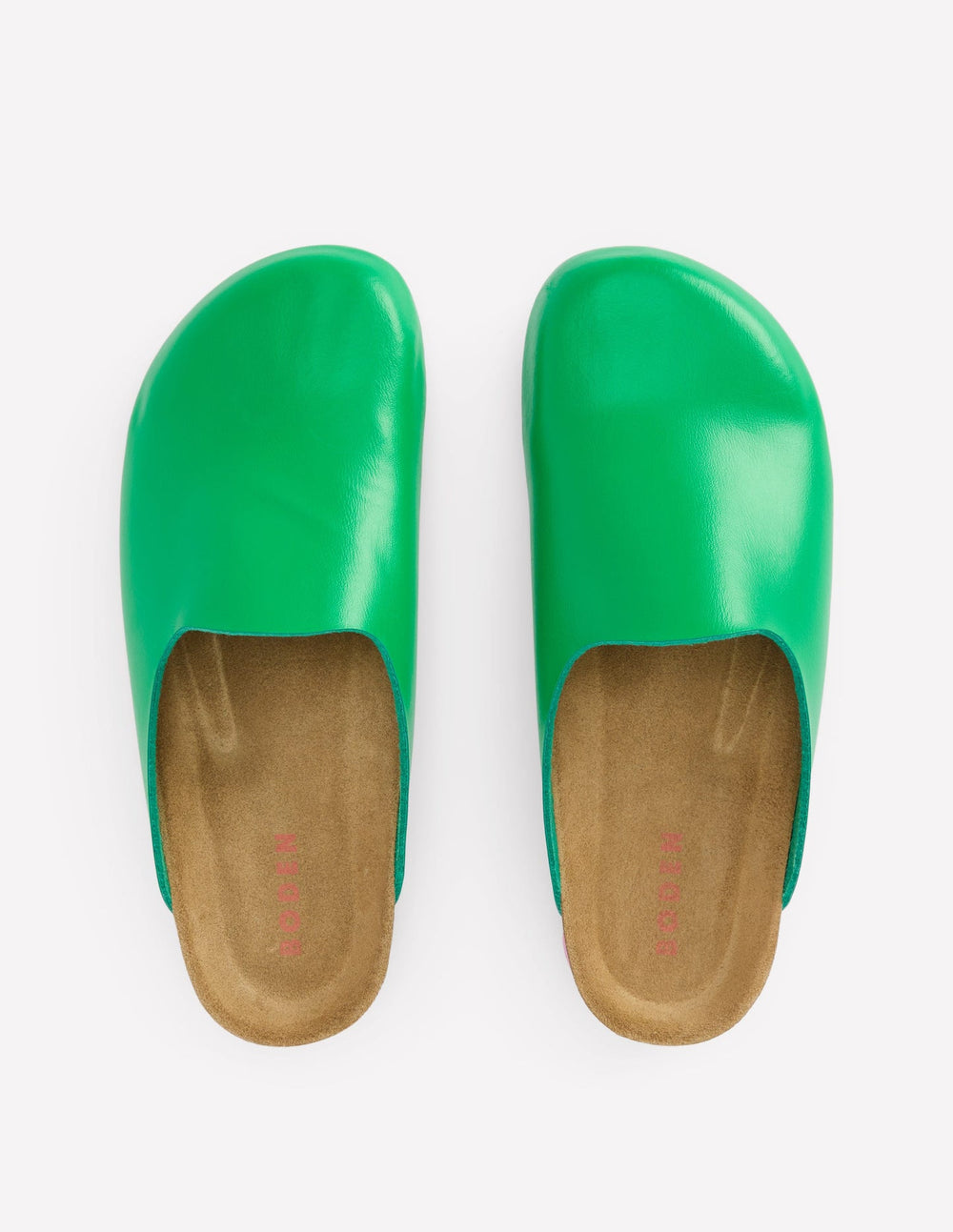 Boden Lyla Colour Block Clogs - Rich Emerald