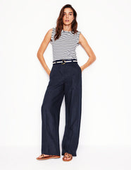 Boden Westbourne Linen Pants - Navy