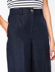 Boden Westbourne Linen Pants - Navy