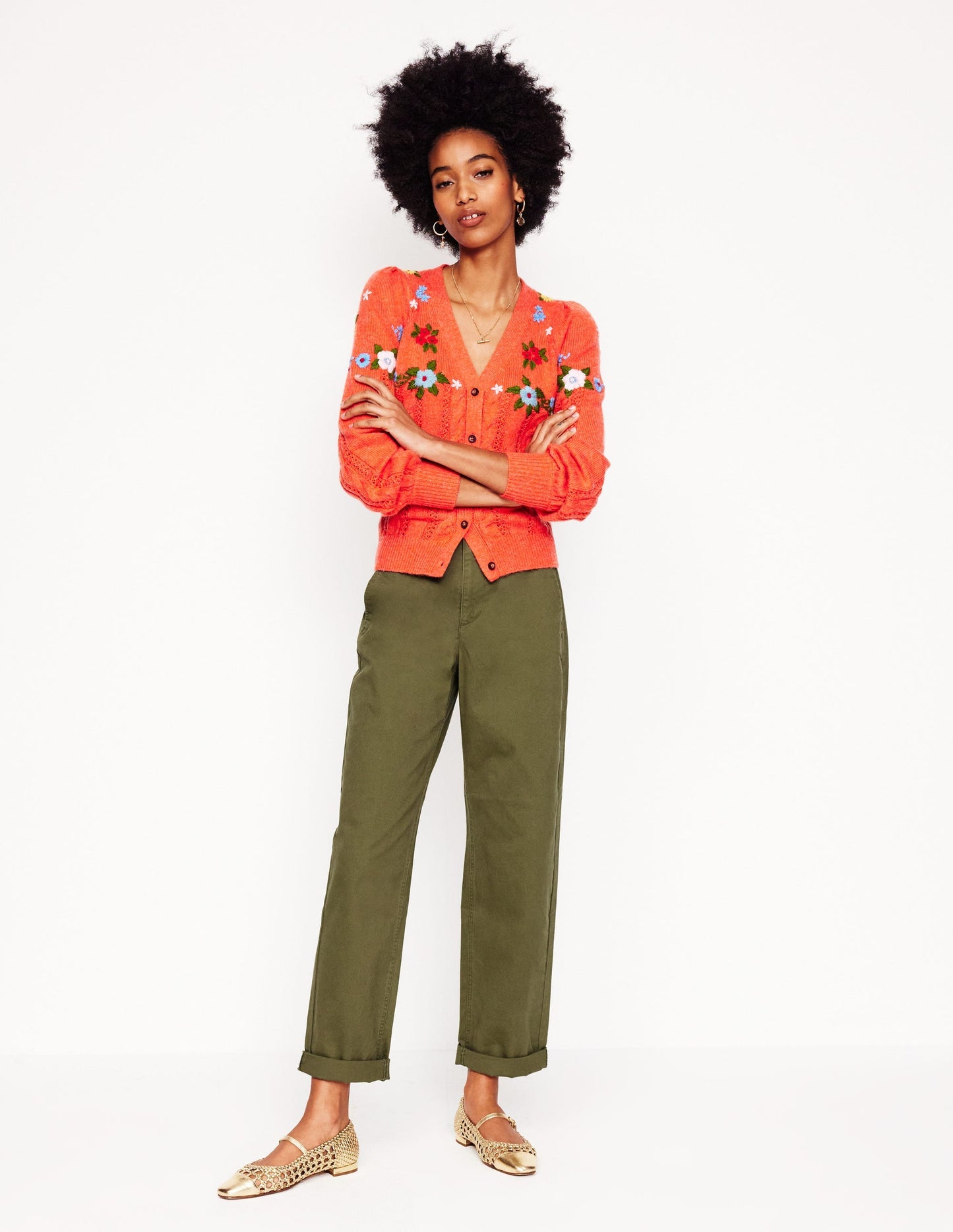 Boden Barnsbury Chino Pants - Woodland Green