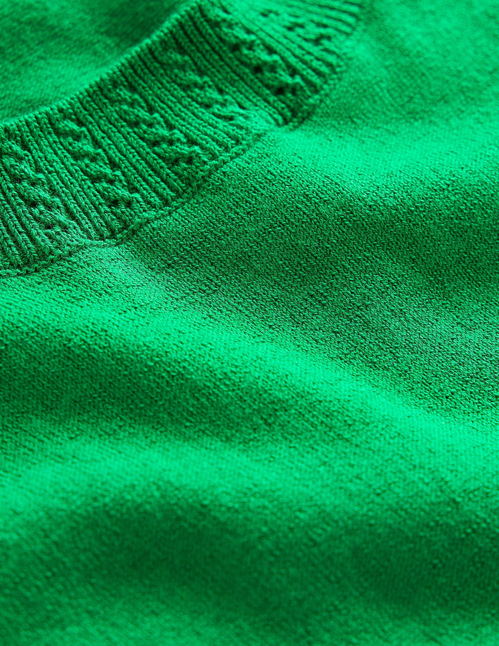 Boden Emilia Cotton Crew Neck Vest - Rich Emerald