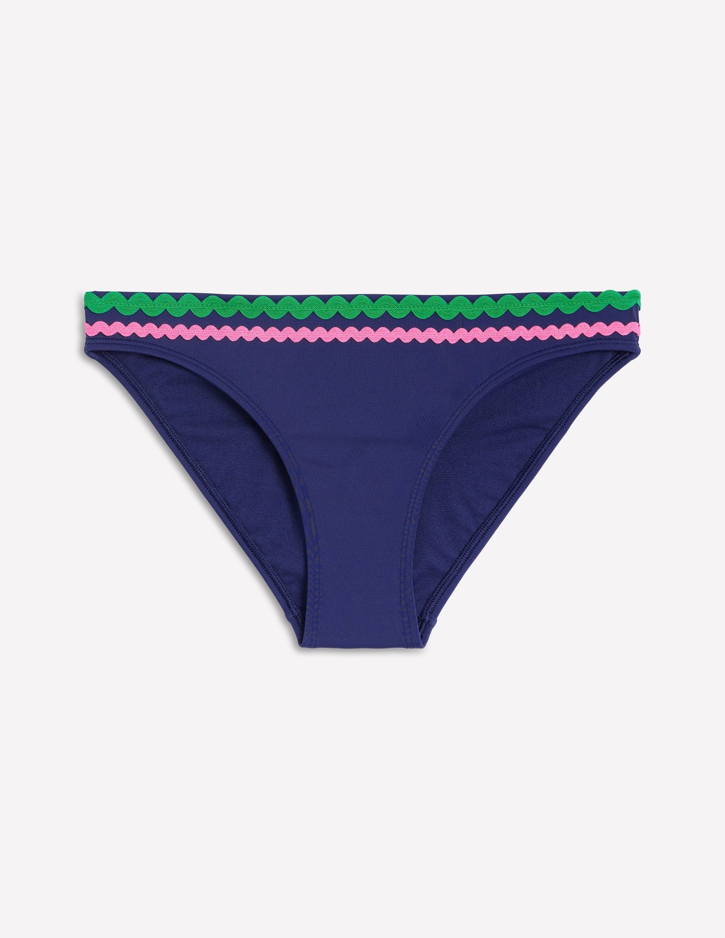 Boden Porto Bikini Bottoms - Navy Rik Rak