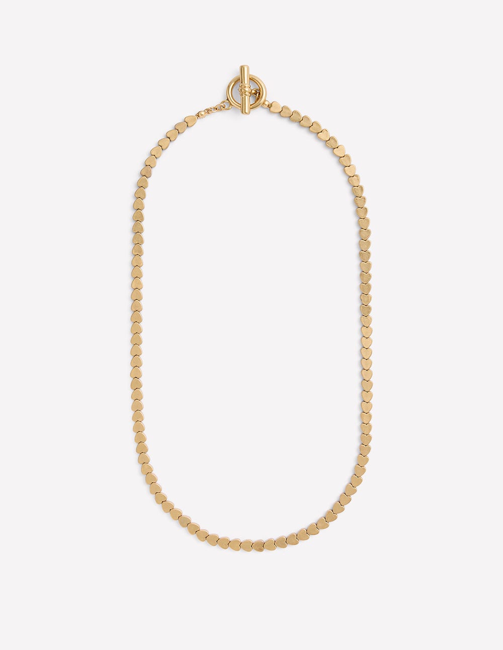 Boden Metal Heart Necklace - Gold
