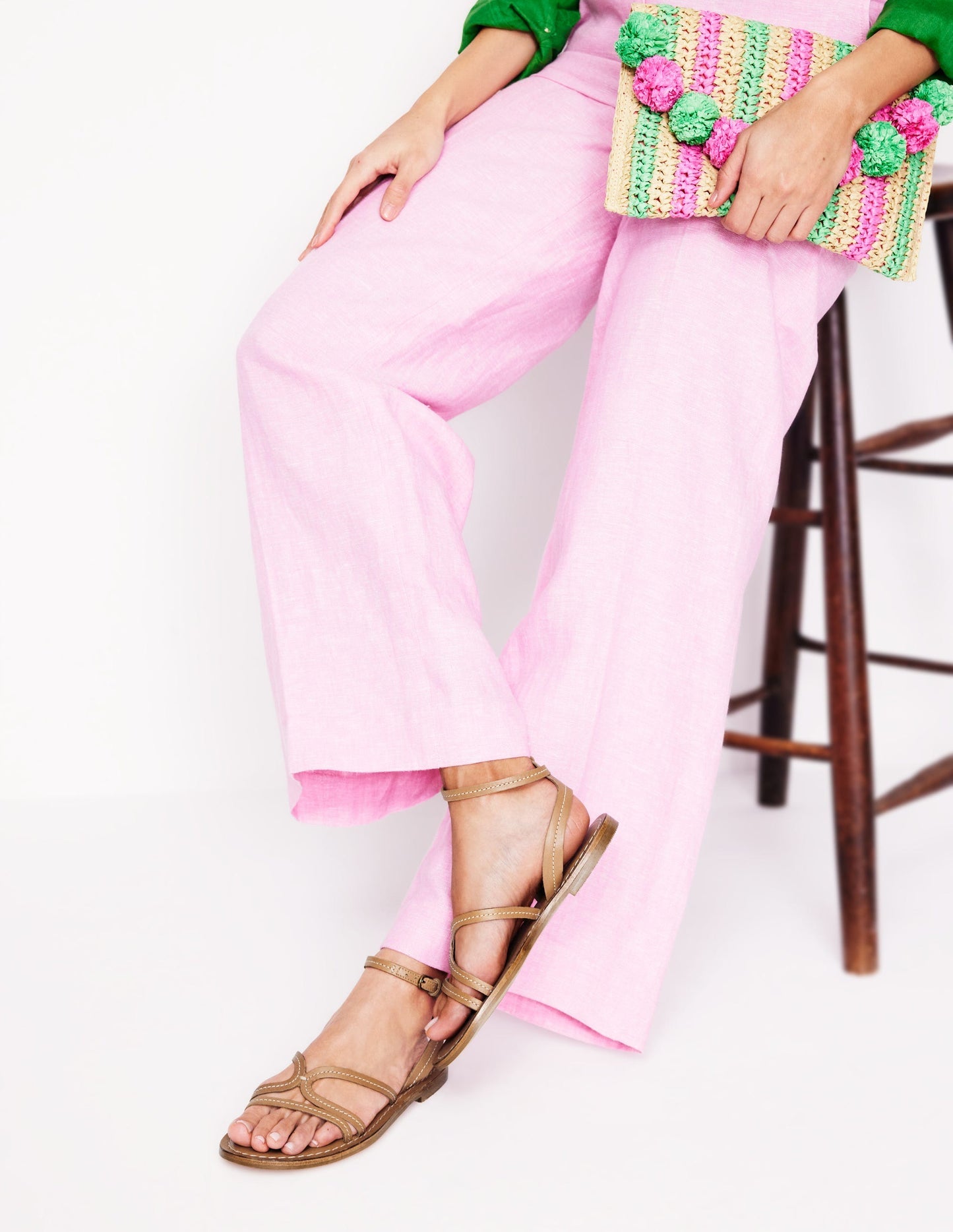 Boden Casual Flat Sandal - Tan