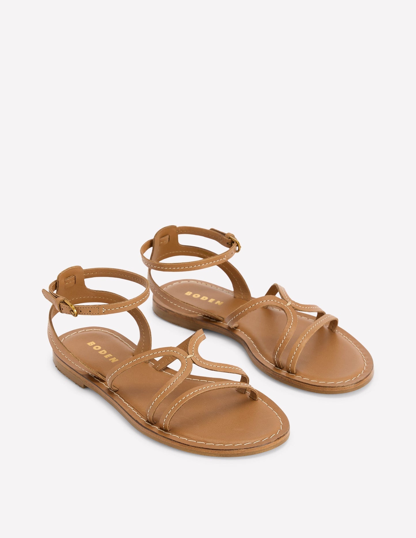 Boden Casual Flat Sandal - Tan