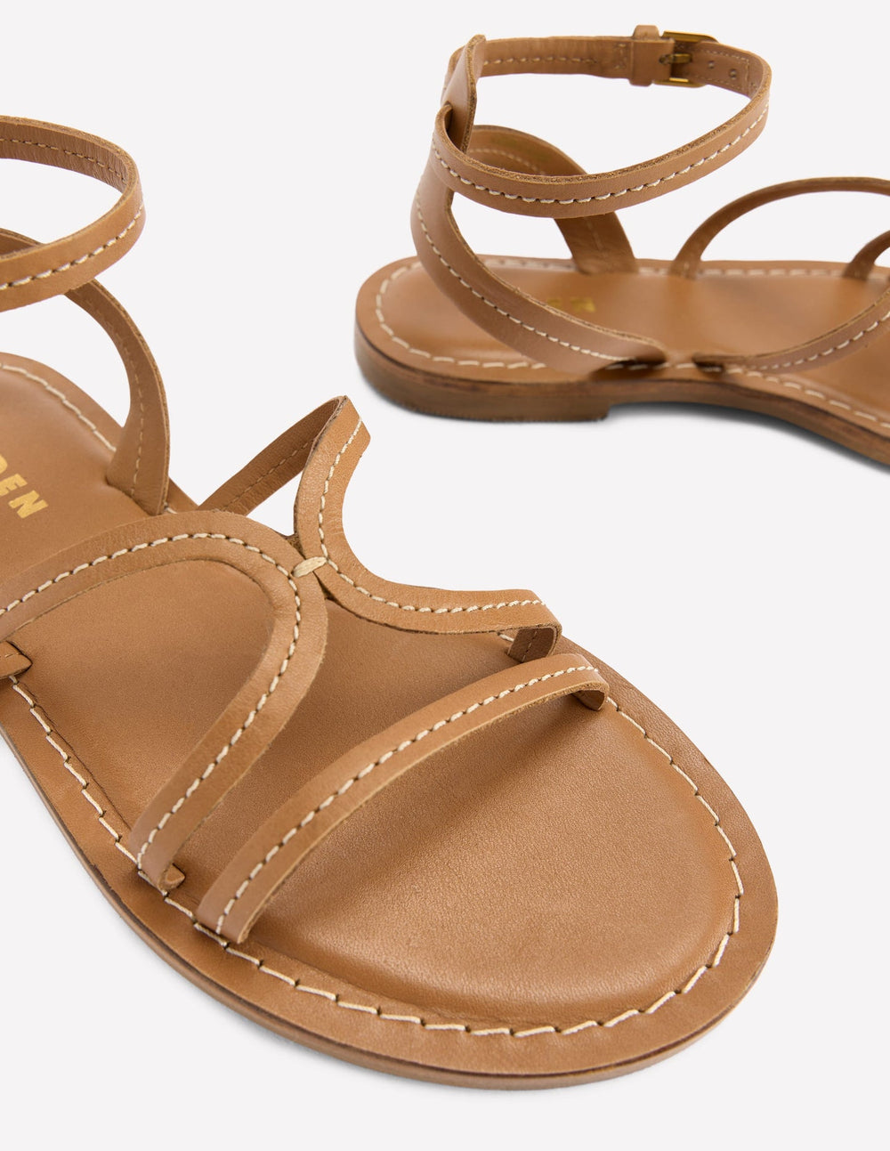 Boden Casual Flat Sandal - Tan