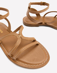 Boden Casual Flat Sandal - Tan
