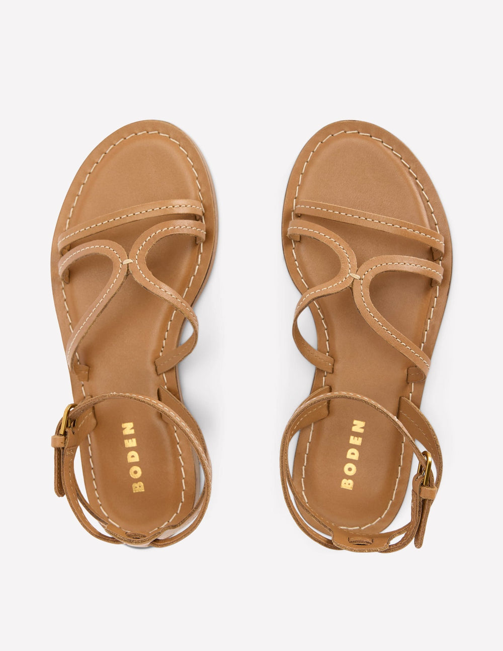 Boden Casual Flat Sandal - Tan