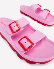 Boden Lyla Double Buckle Sliders - Soft Pink