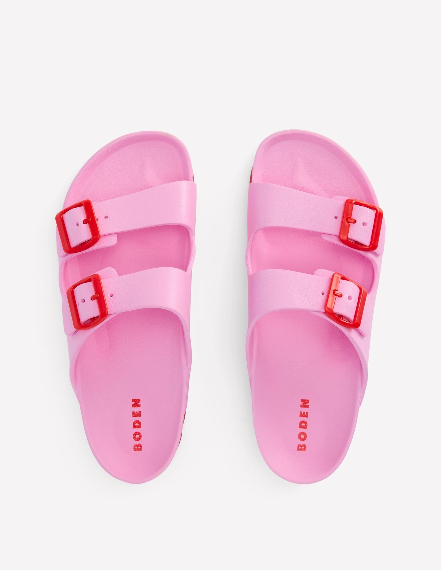Boden Lyla Double Buckle Sliders - Soft Pink