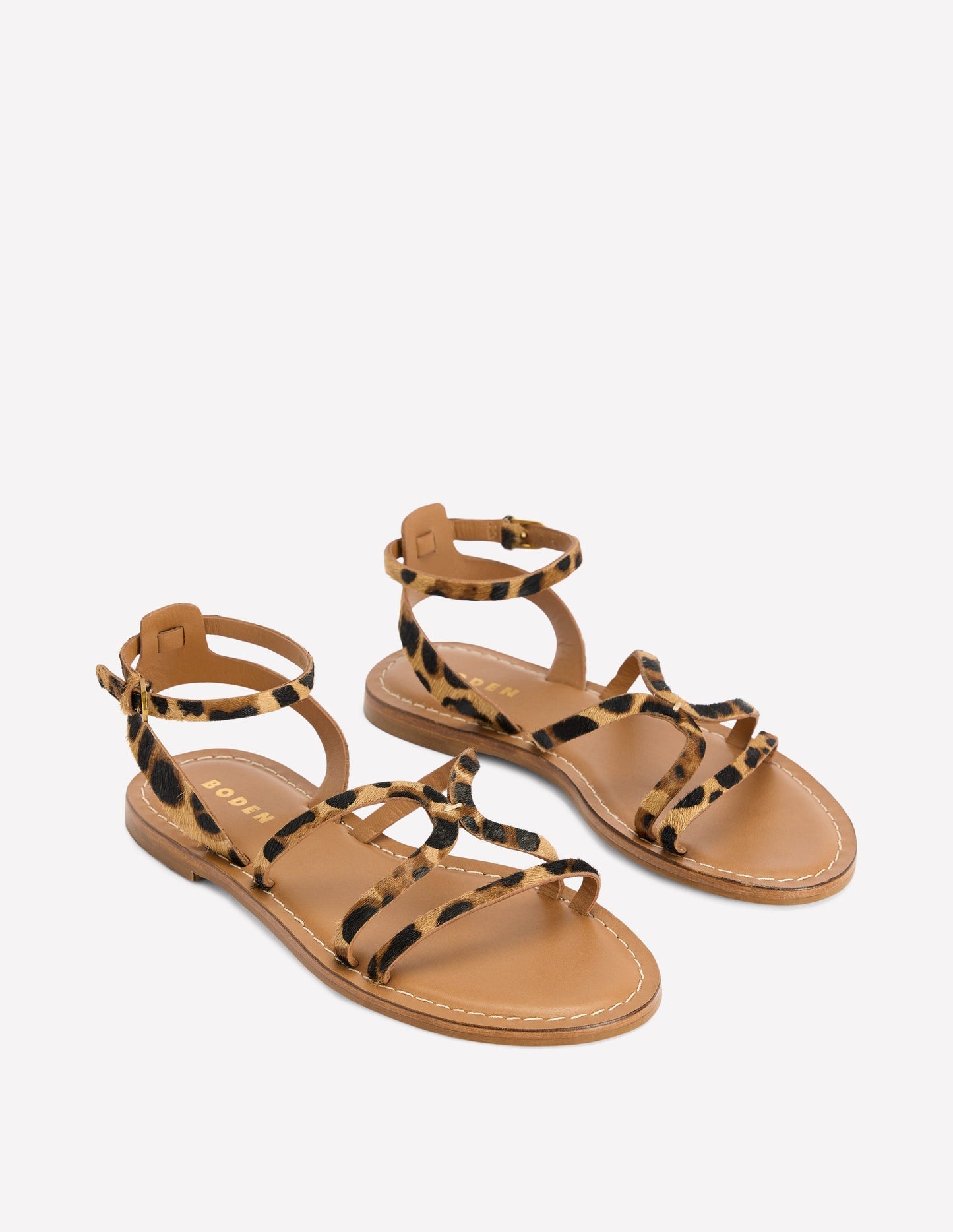 Boden Casual Flat Sandal - Leopard