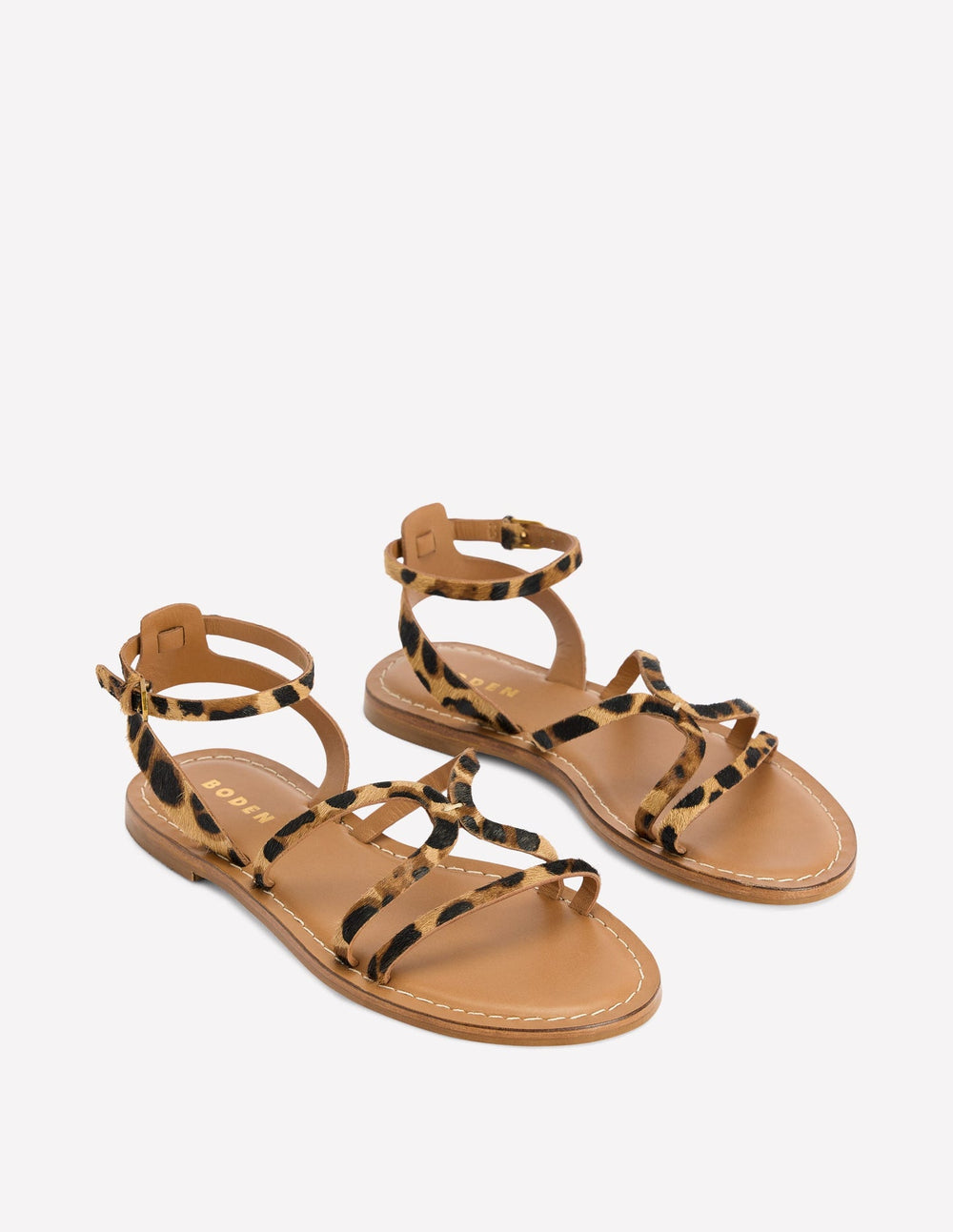 Boden Casual Flat Sandal - Leopard