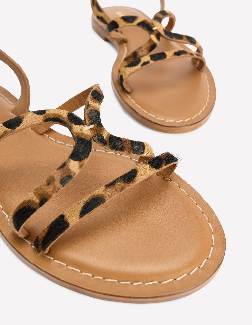 Boden Casual Flat Sandal - Leopard