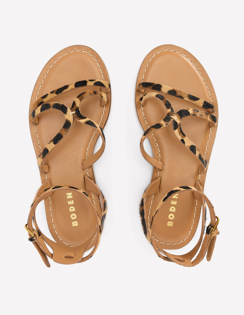 Boden Casual Flat Sandal - Leopard