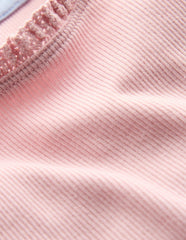 Boden Short Sleeve Ribbed T-shirt - French Pink