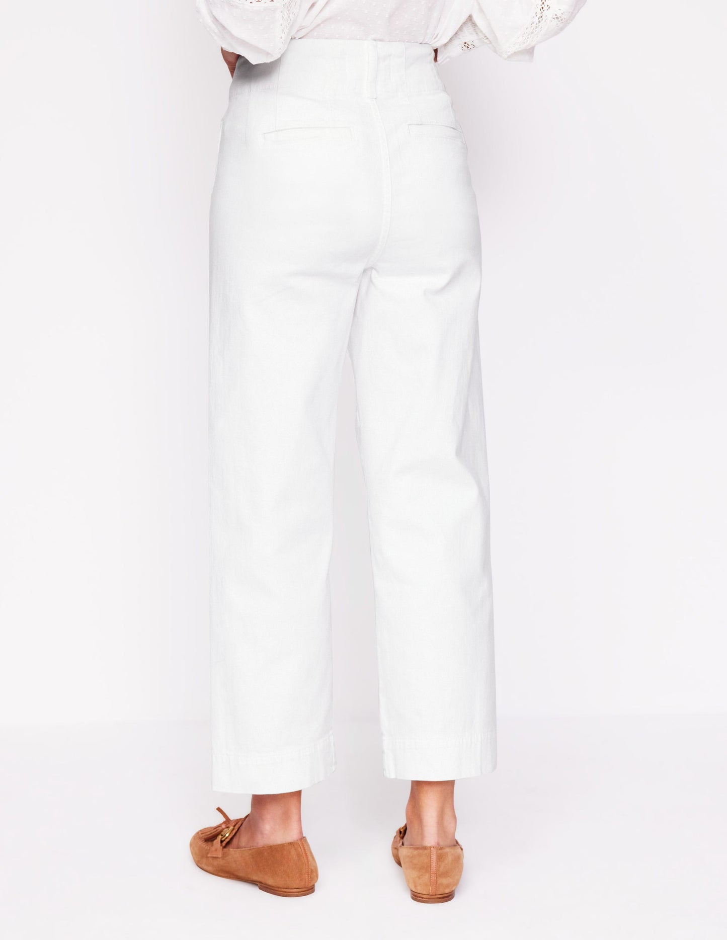 Boden Primrose Patch Pocket Pants - White