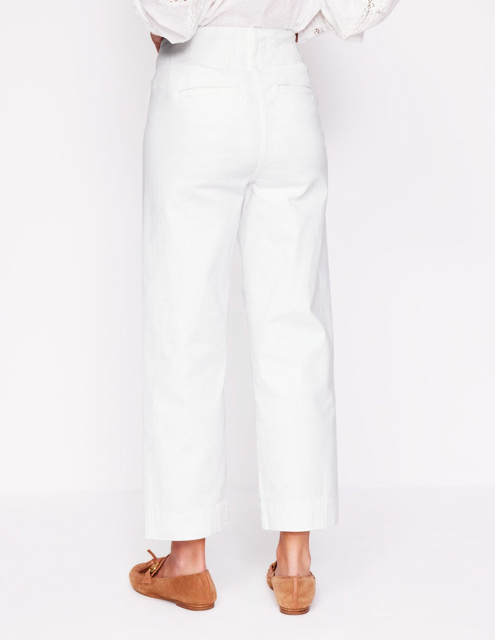 Boden Primrose Patch Pocket Pants - White