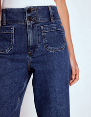 Boden Patch Pocket Cropped Pants - Mid Vintage