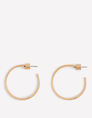 Boden Small Hammered Hoop Earrings - Gold