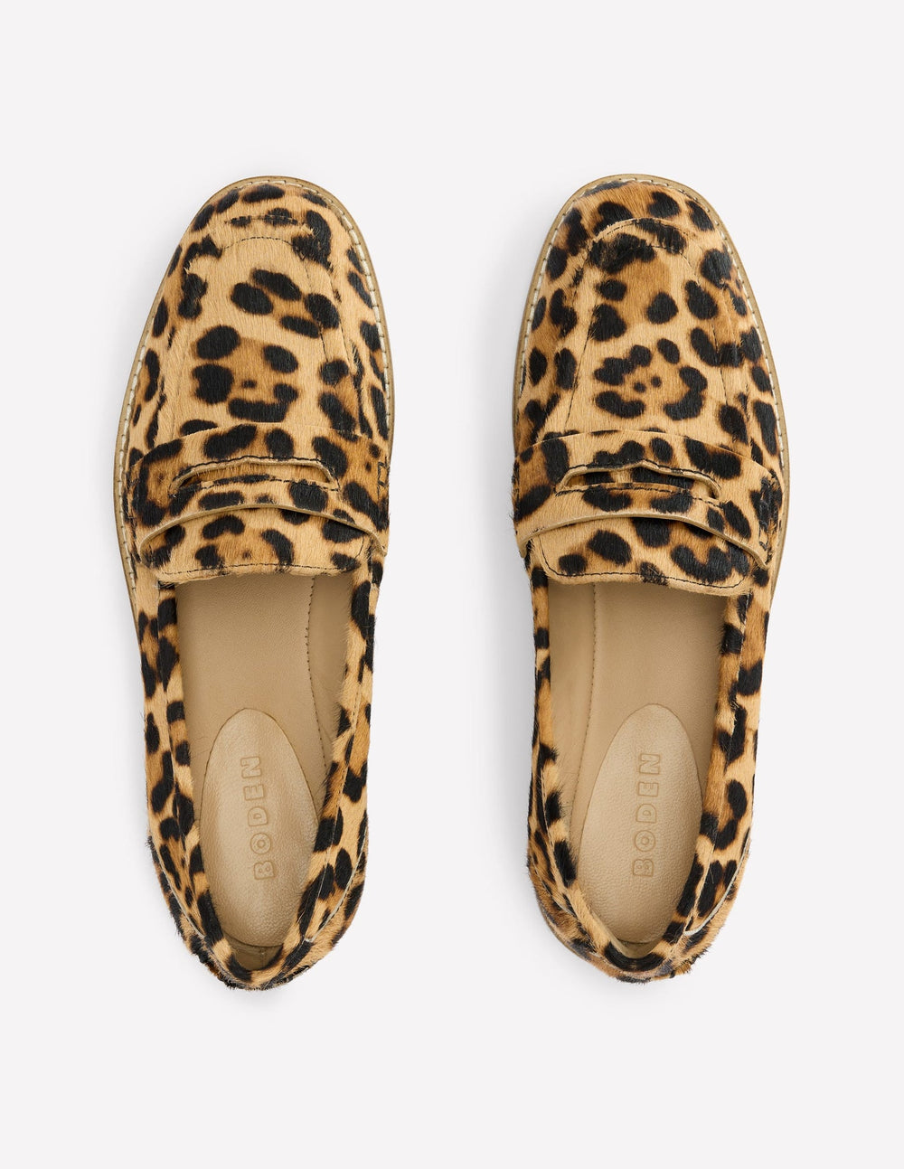 Boden Nya Penny Loafers - Classic Leopard