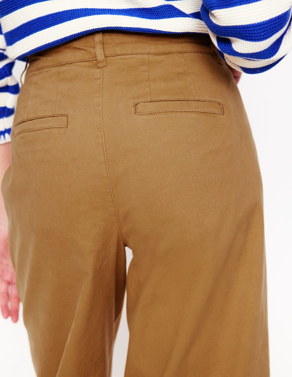 Boden Barnsbury Crop Chino Pants - Hazelnut Brown