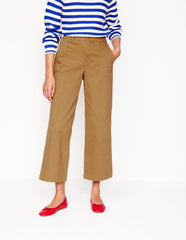 Boden Barnsbury Crop Chino Pants - Hazelnut Brown