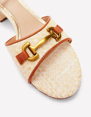 Boden Iris Snaffle Block Heel Sandal - Natural